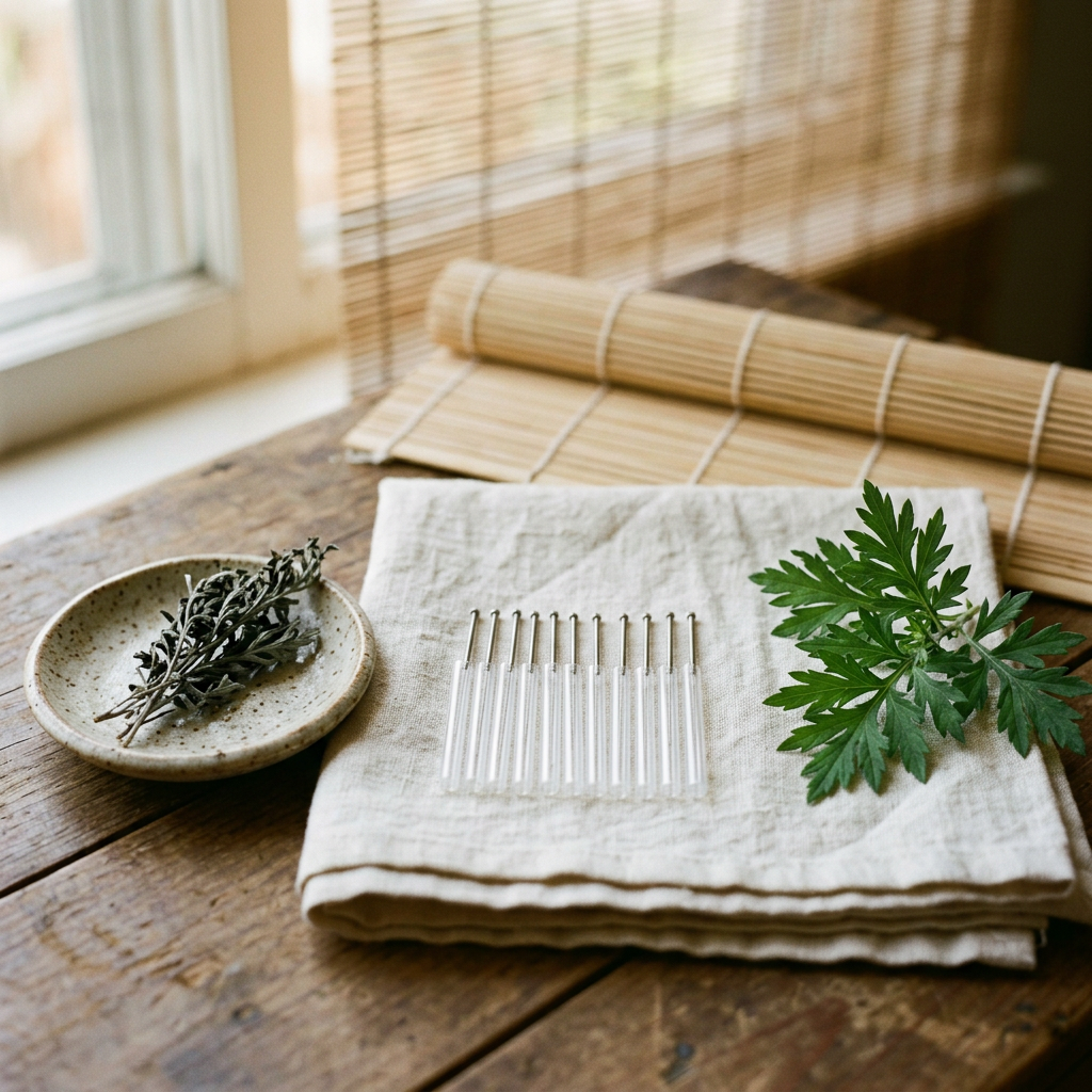 Acupuncture — Mugwort & Linen