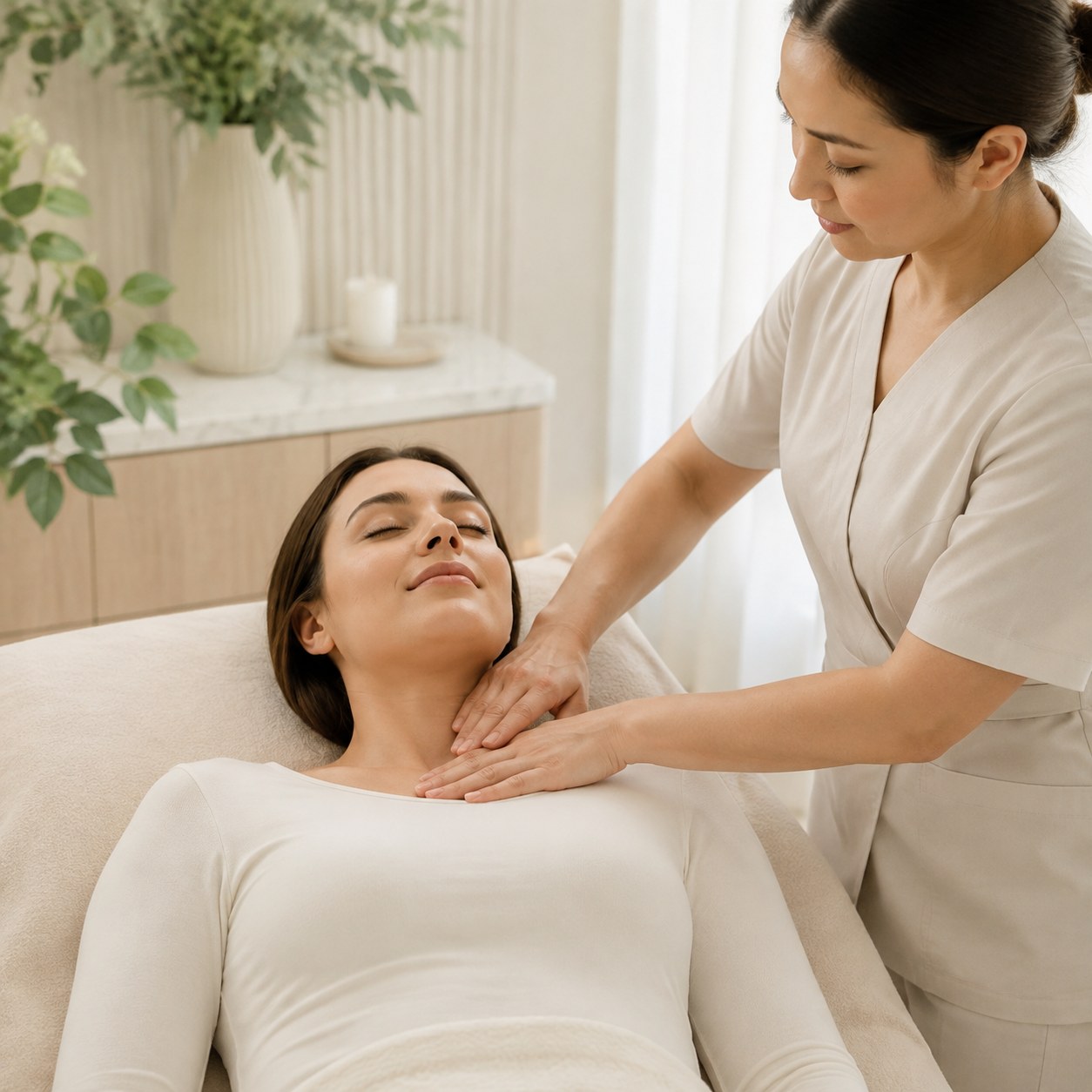 Crystal Massage — Neck & Shoulder Flow
