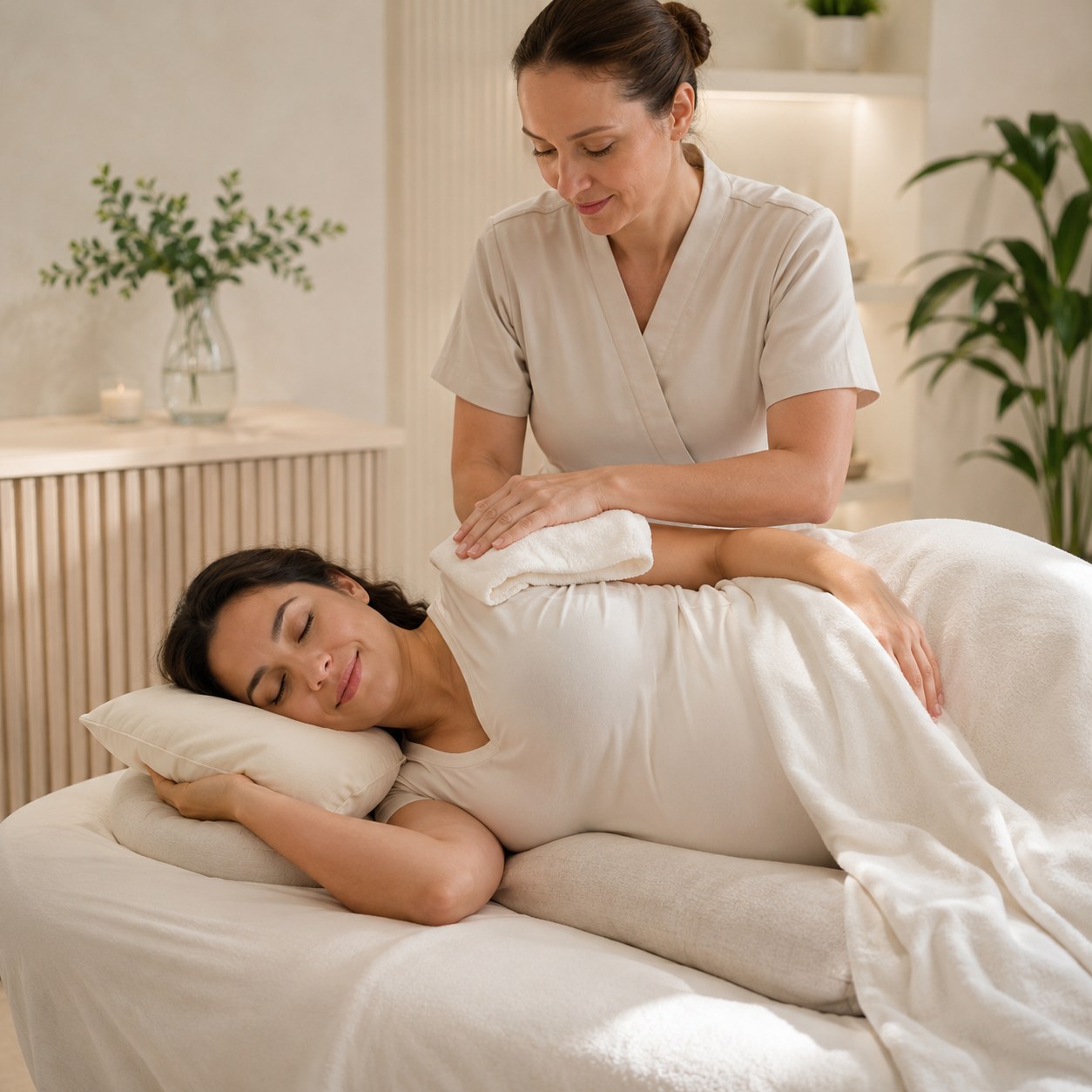 Crystal Massage — Side-Lying Rest