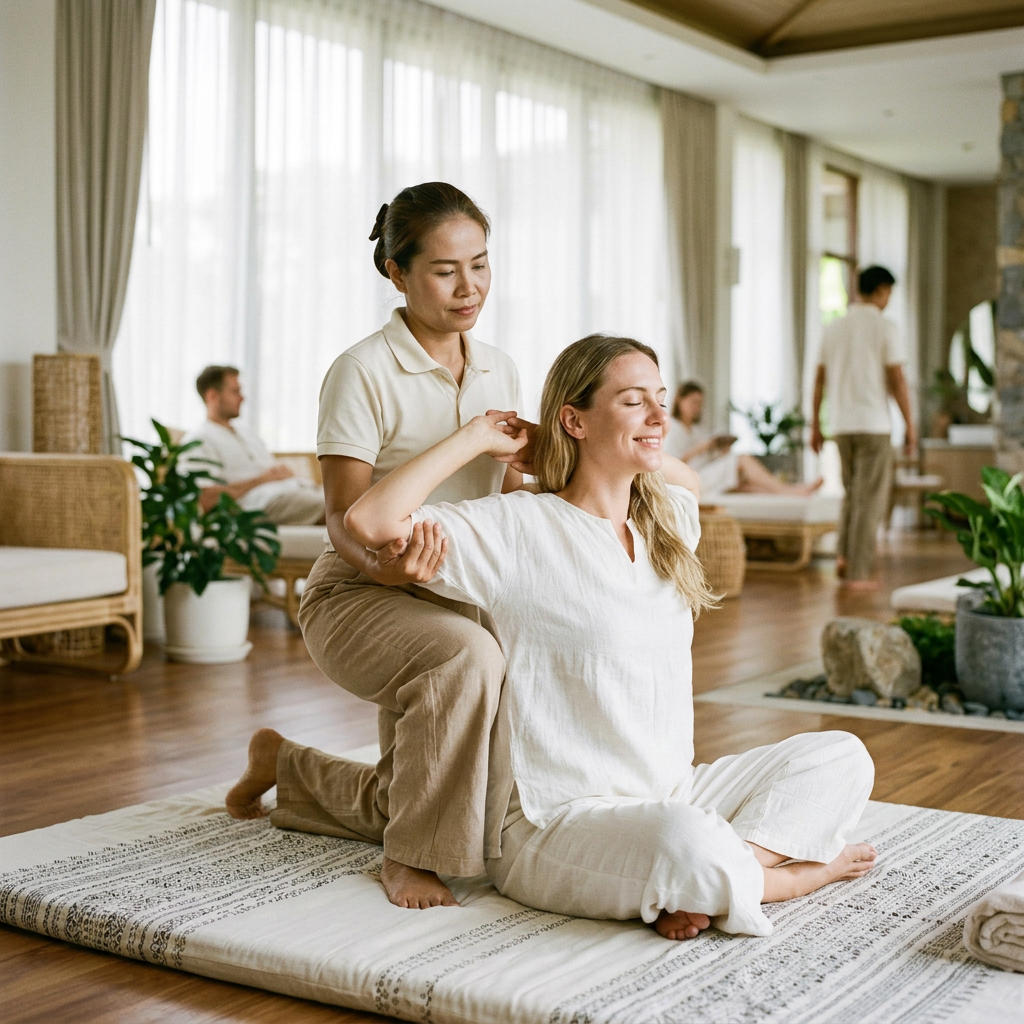 Thai — Seated Shoulder Stretch