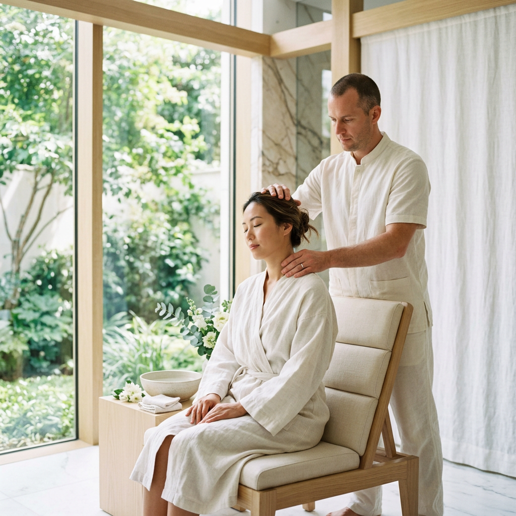 Tuina — Seated Neck & Scalp